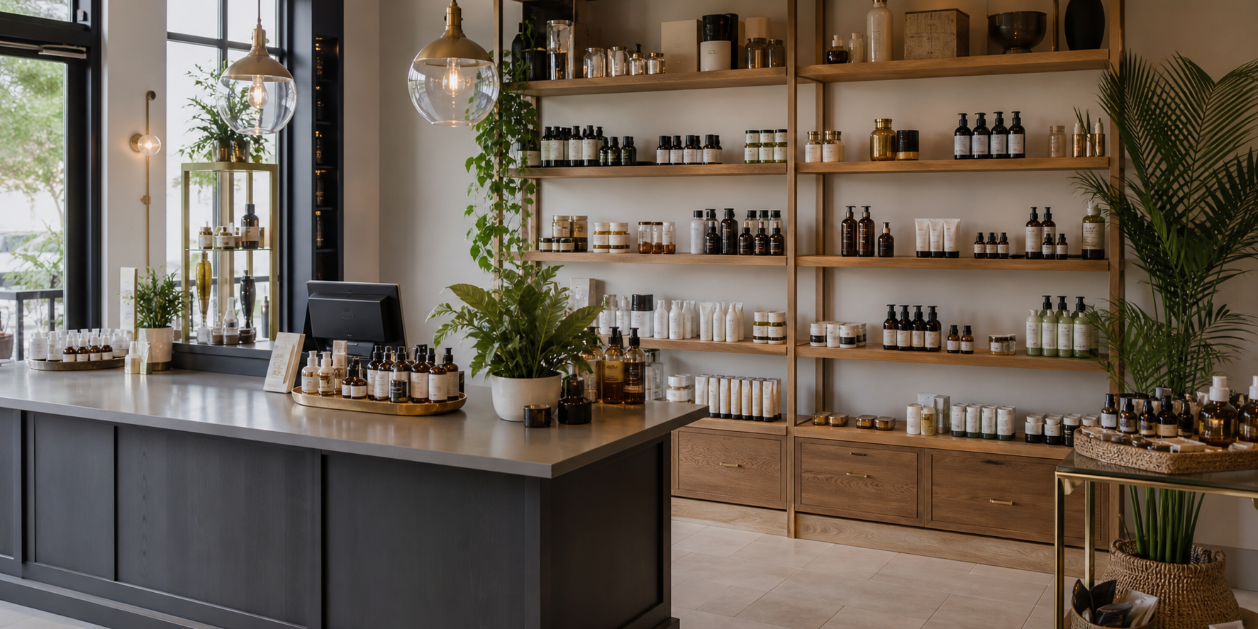 Boutique de bienestar preparada para venta mayorista de cuidado personal