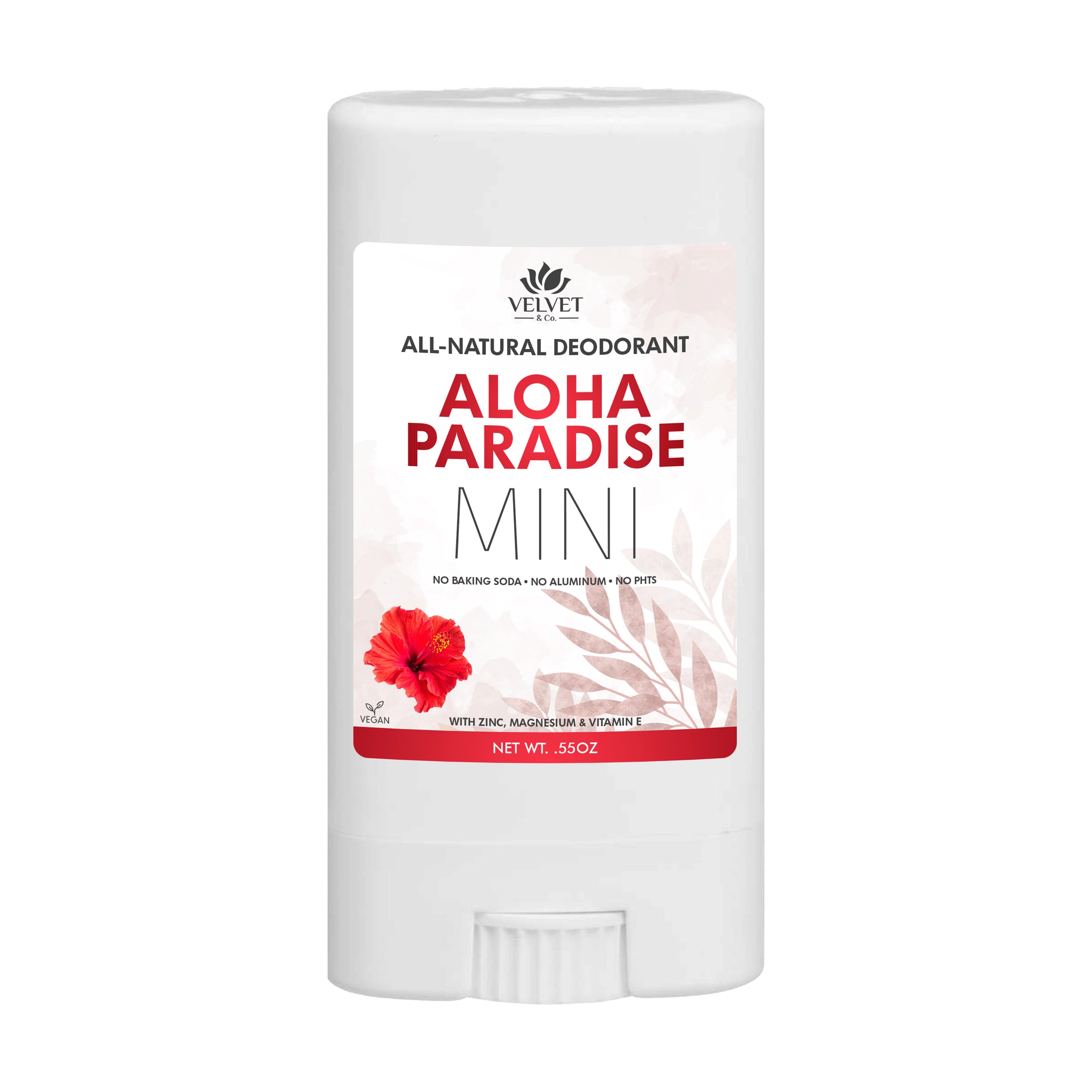 Mini desodorante Aloha Paradise de Velvet & Co. artesanal con aroma tropical