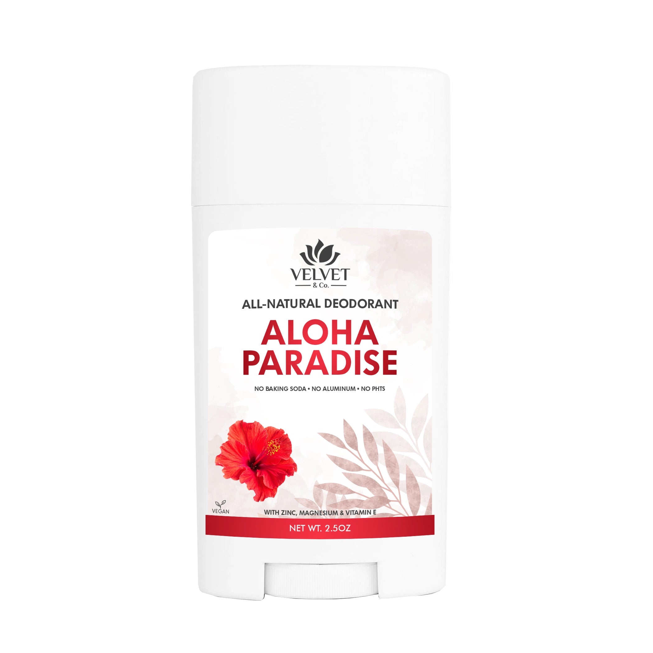 Desodorante Aloha Paradise de Velvet & Co. hecho en Puerto Rico con aroma tropical