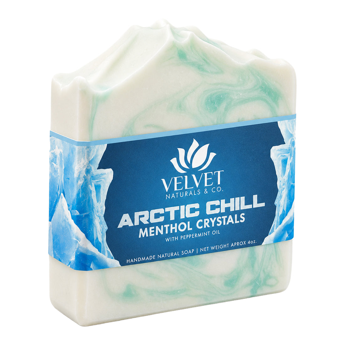 Jabón artesanal Arctic Chill con aroma fresco Velvet & Co.