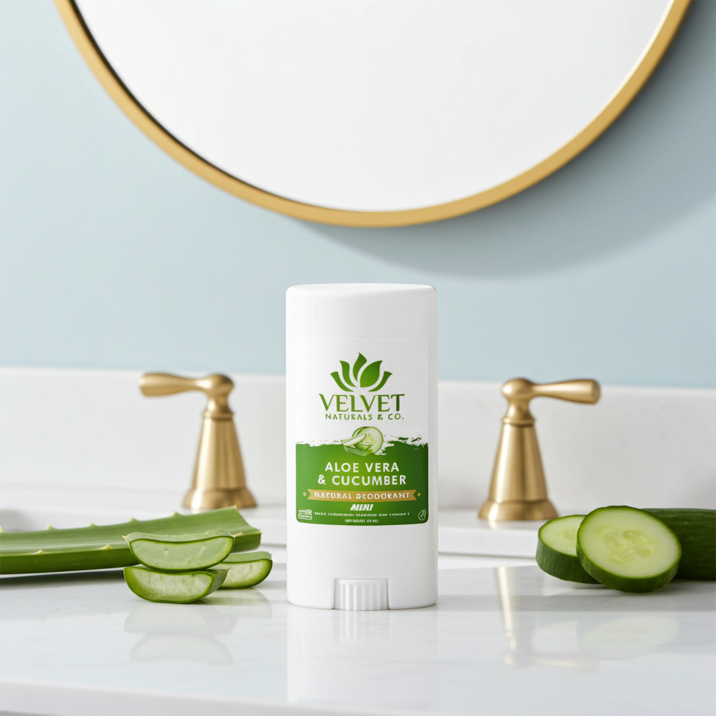 Mini Natural Deodorant .55oz • Aloe Vera + Cucumber