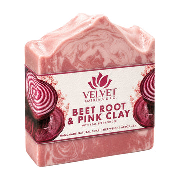 Jabón artesanal Beet Root + Pink Clay