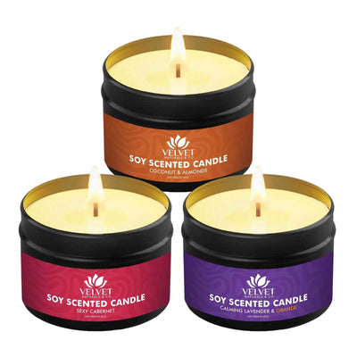 3 Pack - Custom Soy Wax Candle Bundle • 4oz