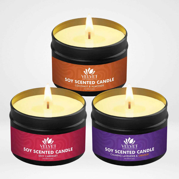 3 Pack - Custom Soy Wax Candle Bundle • 4oz