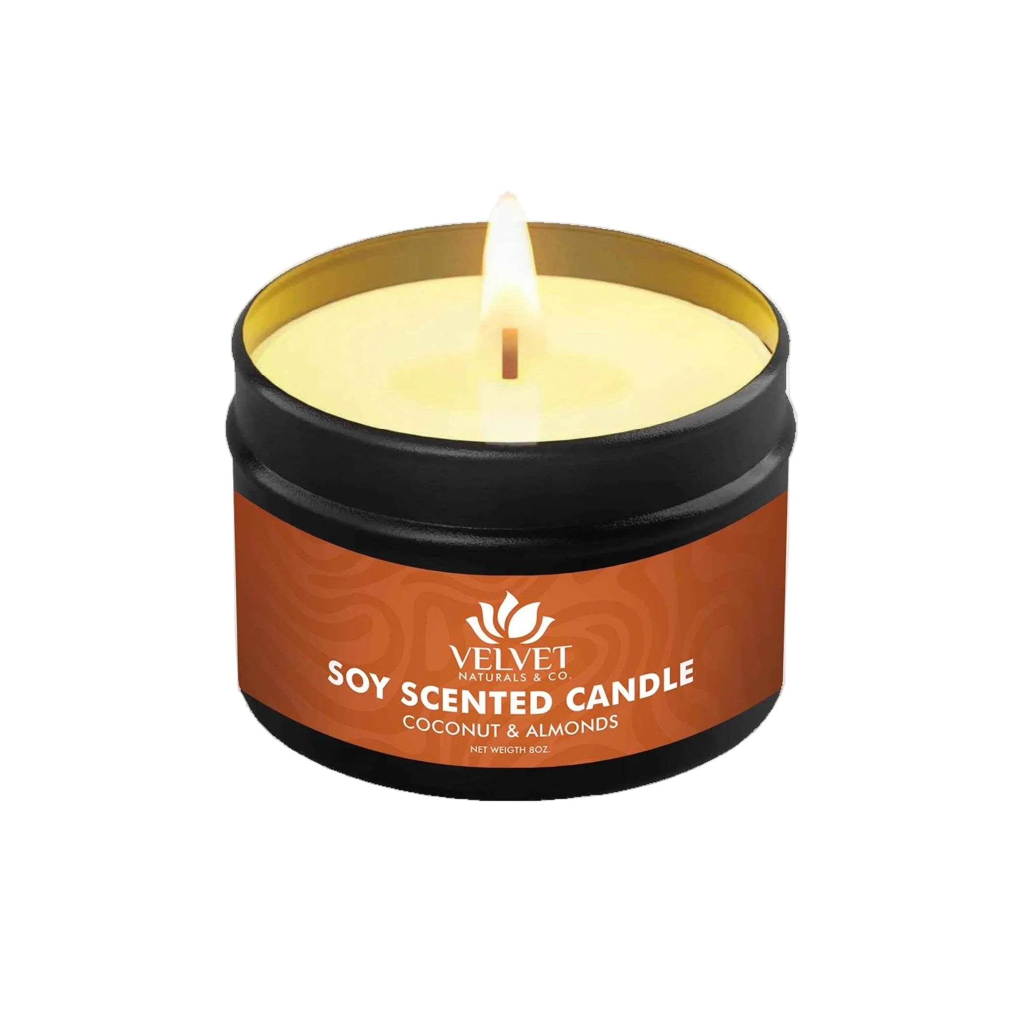 Coconut & Almonds • Soy Wax Candle