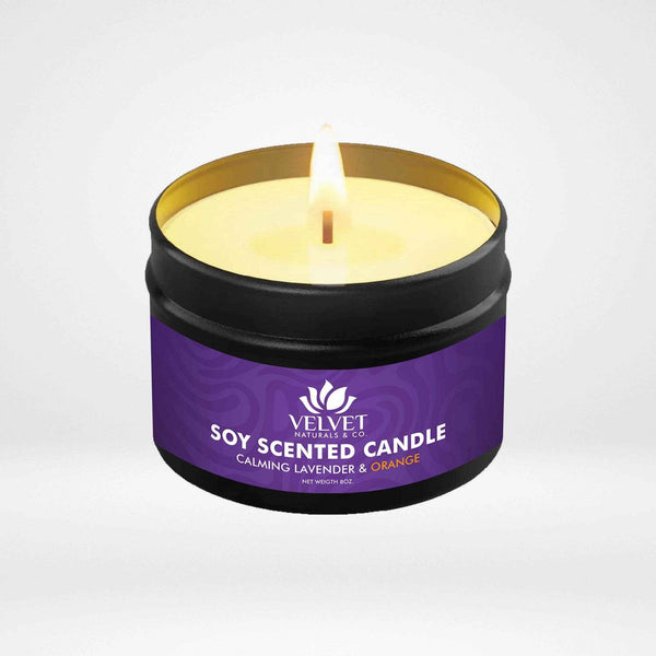 Calming Lavender & Orange • Soy Wax Candle
