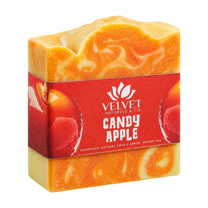 Jabón artesanal Candy Apple con aroma dulce de manzana Velvet & Co.