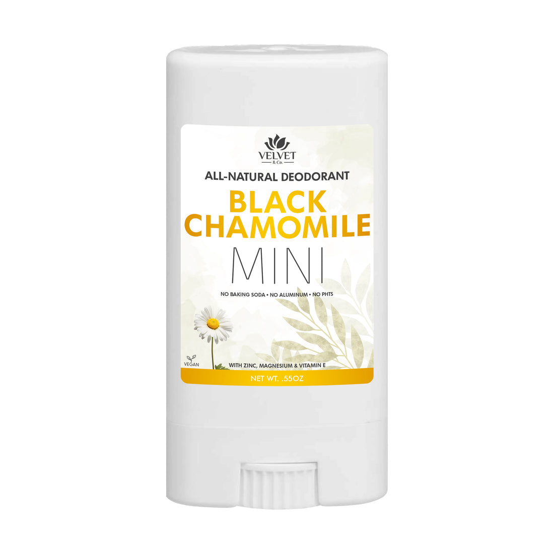 Desodorante Natural Mini .55oz • Black Chamomile
