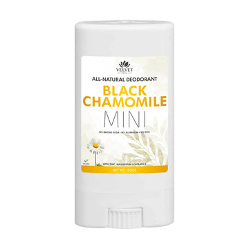 Mini desodorante natural Black Chamomile · 0.55 oz