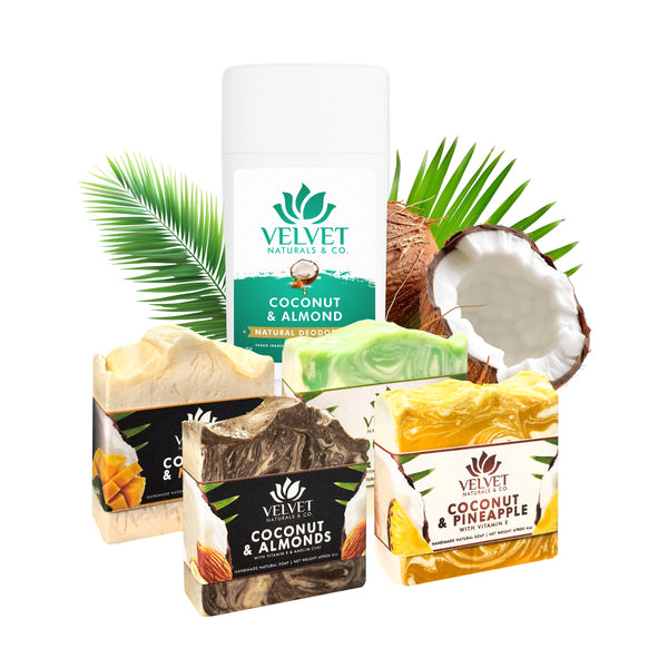 Coconut Lovers Bundle • 4 Soap + 1 Deo