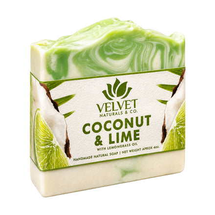 Coconut + Lime · Handcrafted Soap Bar