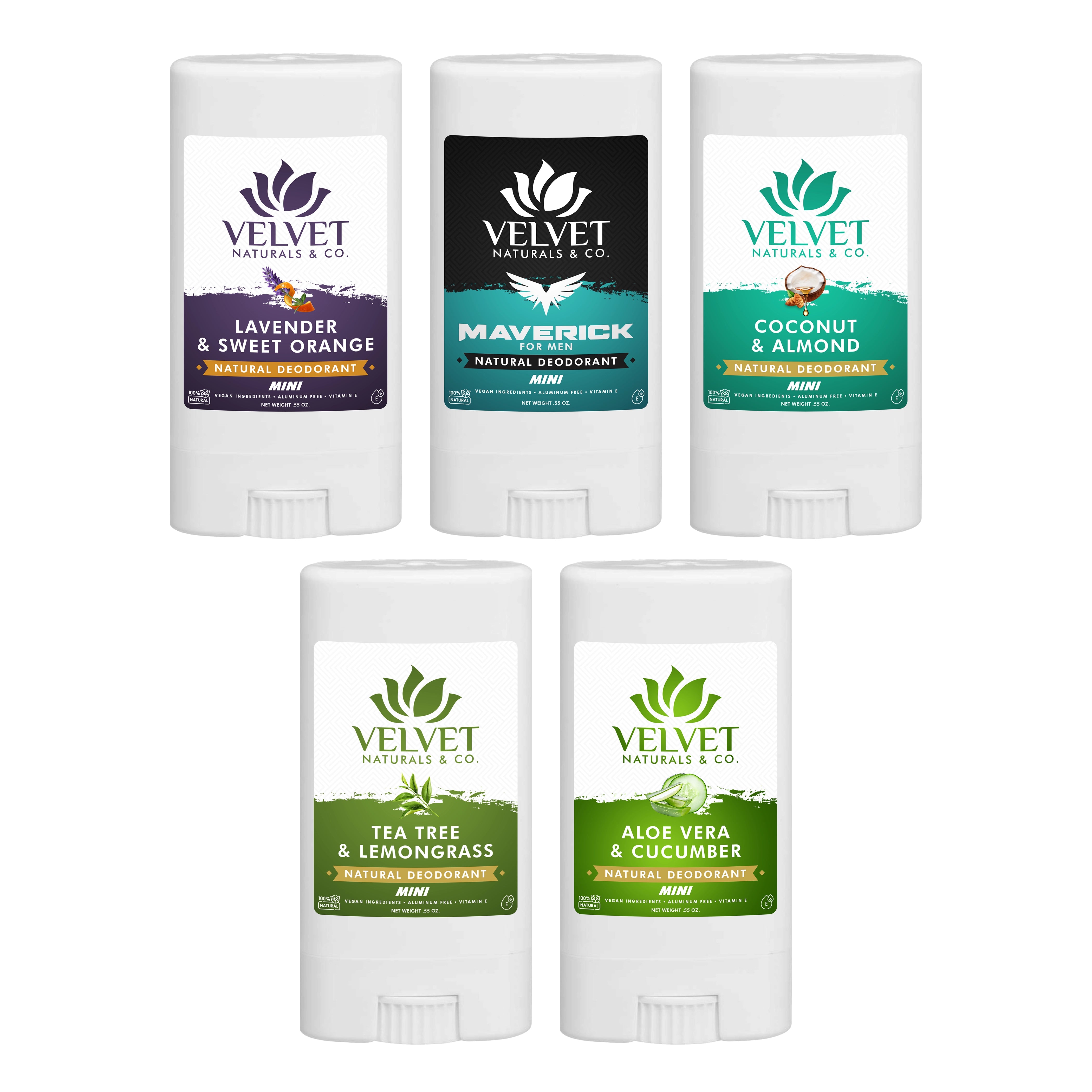 Natural Deodorant Bundle MINI • 5 Pack