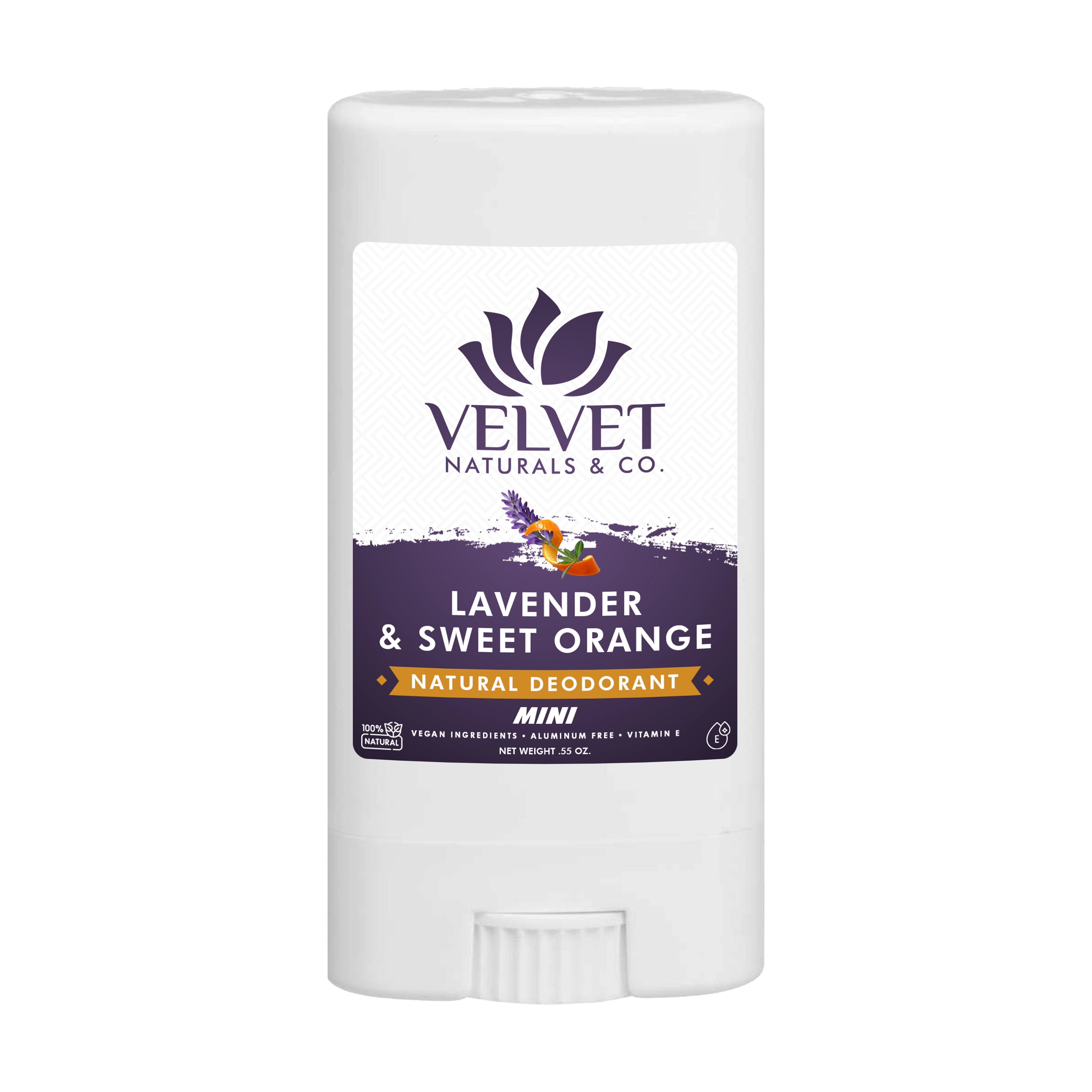 Mini Natural Deodorant .55oz • Lavender + Orange
