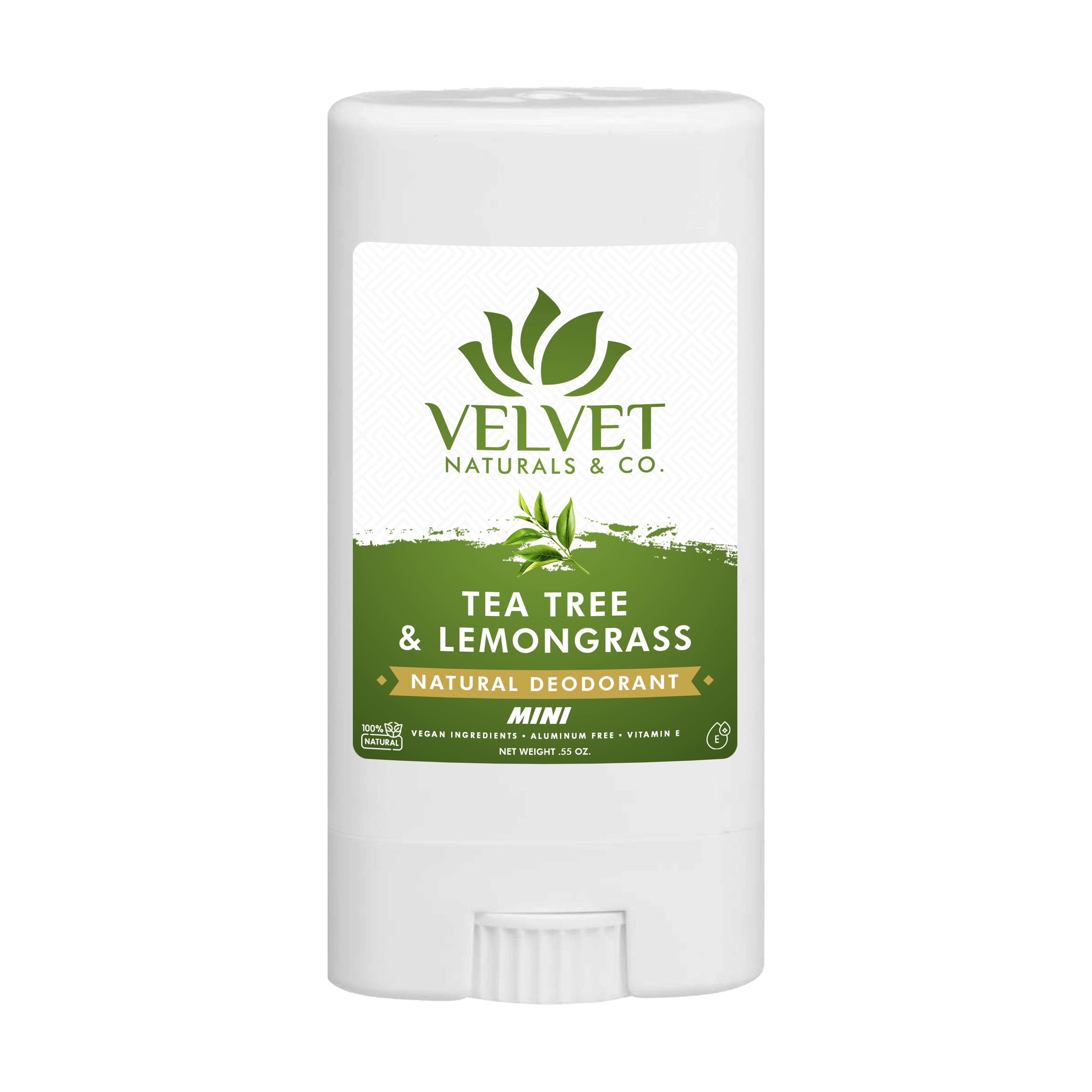 Mini Natural Deodorant .55oz • Tea Tree + Lemongrass