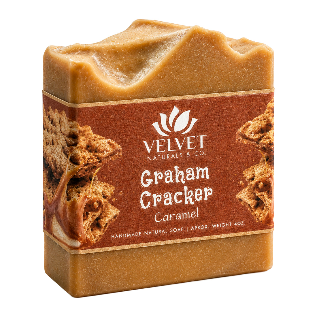 Jabón artesanal Graham Cracker + Caramel con aroma dulce Velvet & Co.