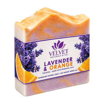 Jabón artesanal Lavender + Orange