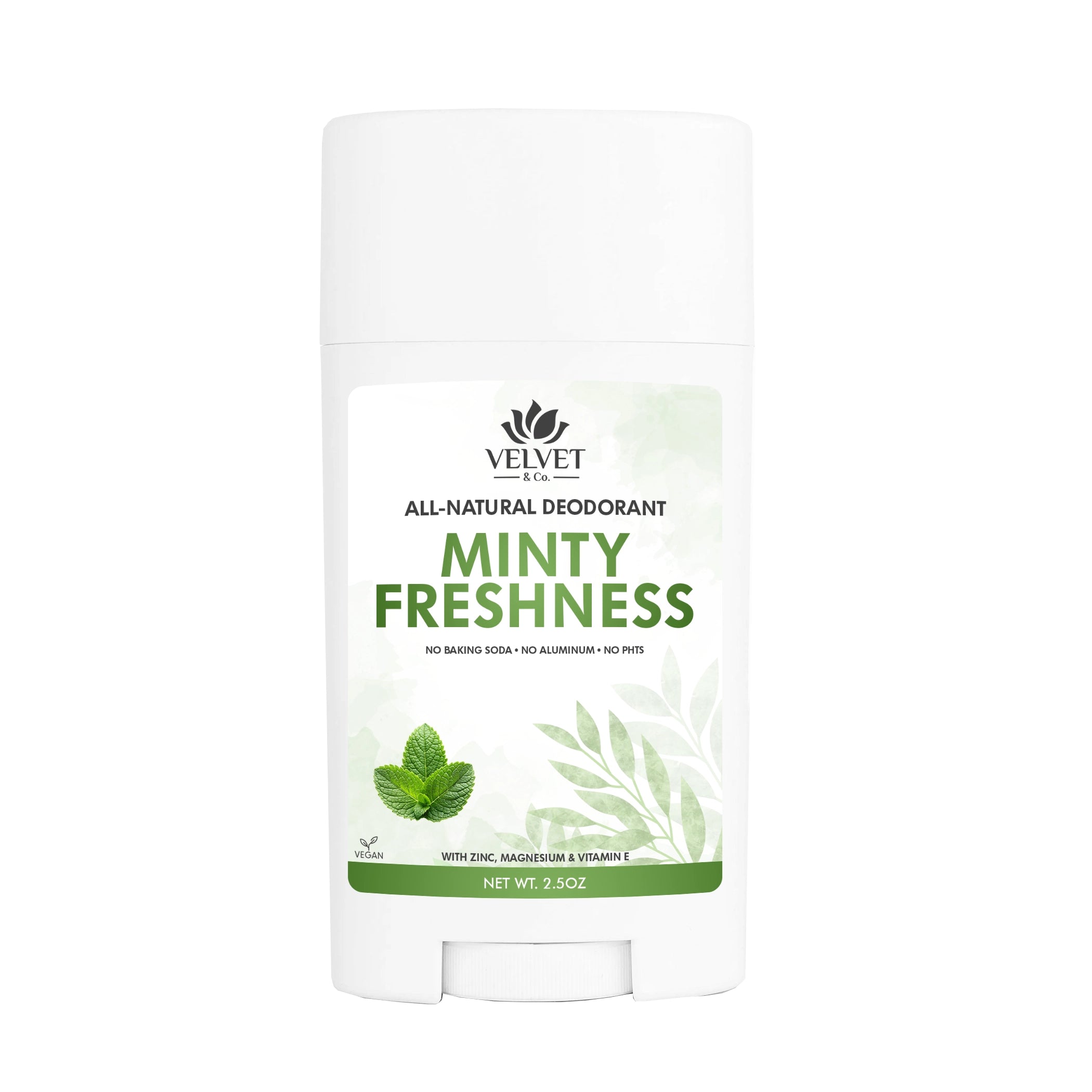 Desodorante Minty Freshness de Velvet & Co. artesanal con aroma fresco mentolado