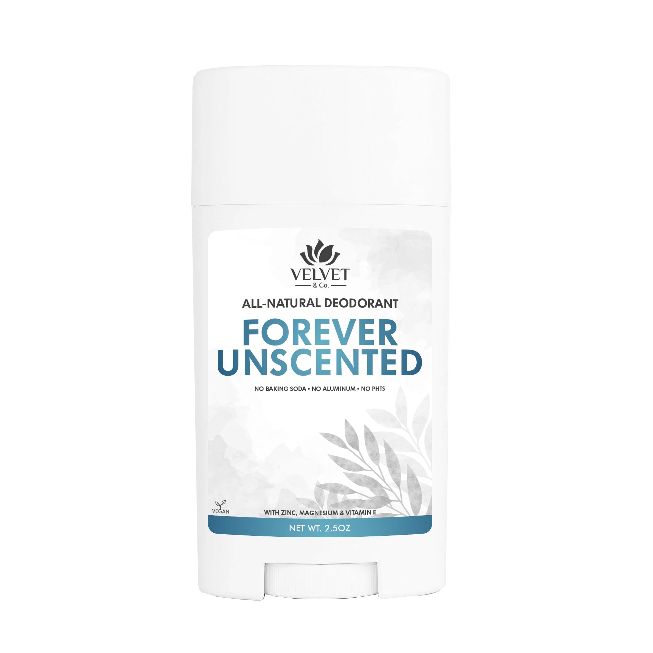 Desodorante Unscented de Velvet & Co. sin fragancia añadida para uso diario