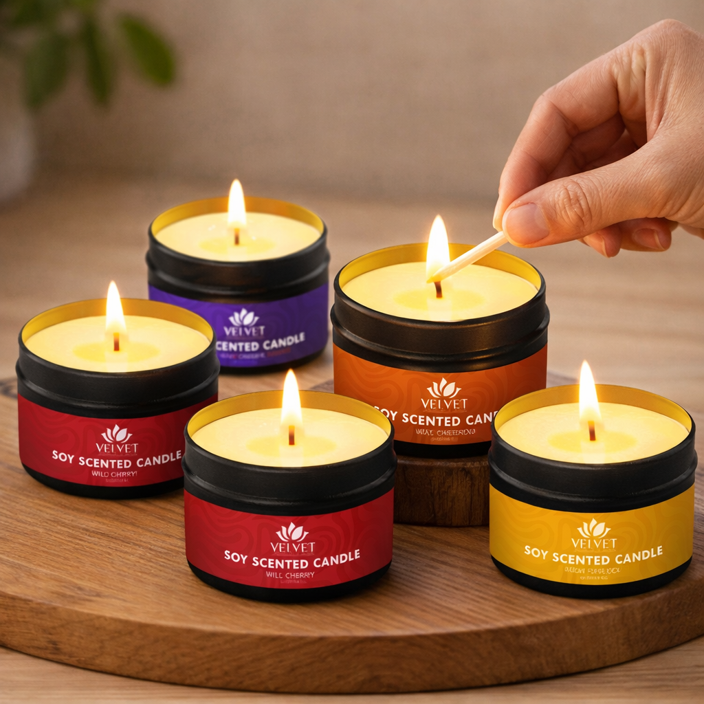 Bundle Velas Aromáticas 4oz •  5 Pack