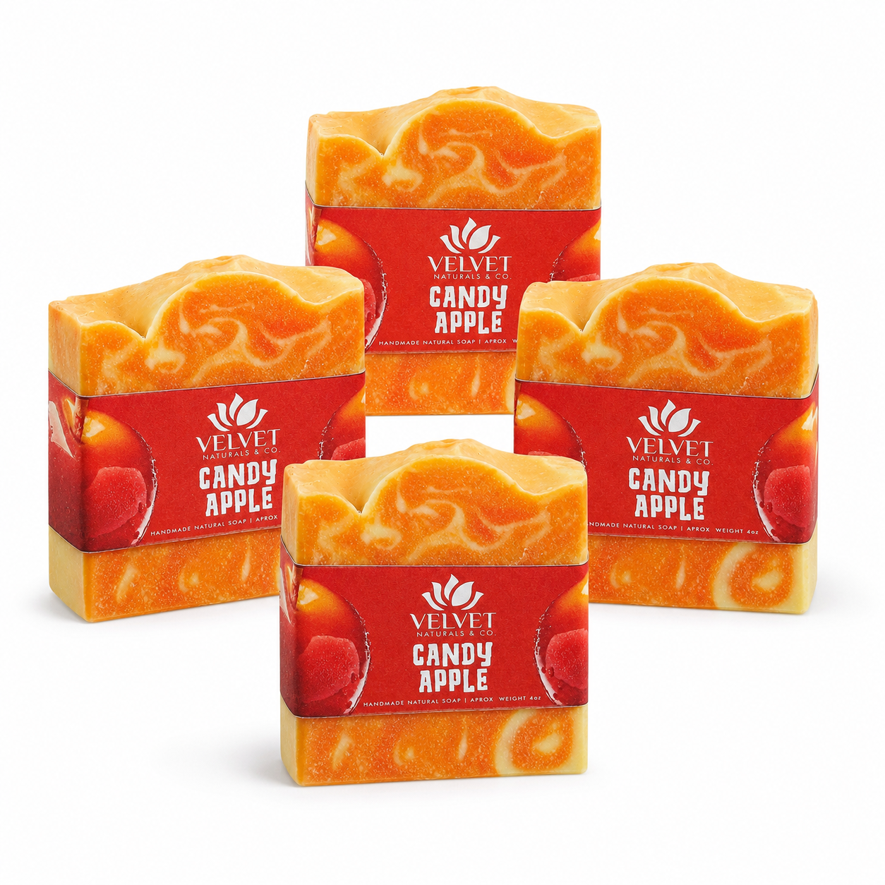 Pack de 4 jabones Candy Apple de 4 oz