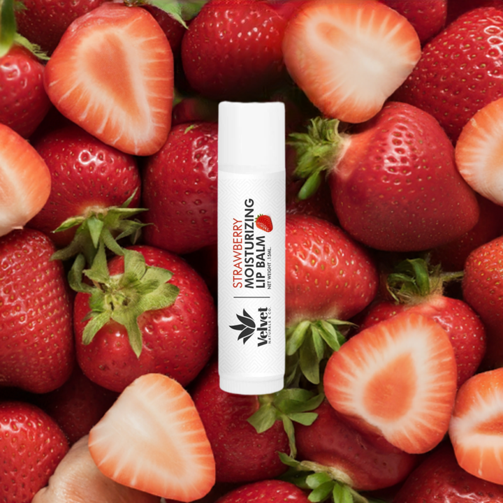 Strawberry Flavored • Lip Balm - Velvet Naturals & Co.