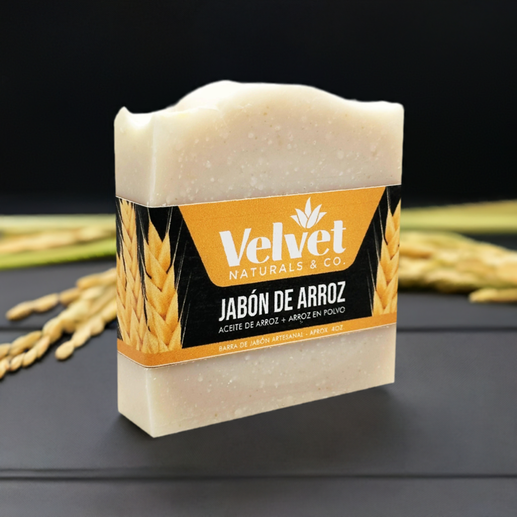 Jabón de Arroz • Barra Aclarante - Velvet Naturals & Co.