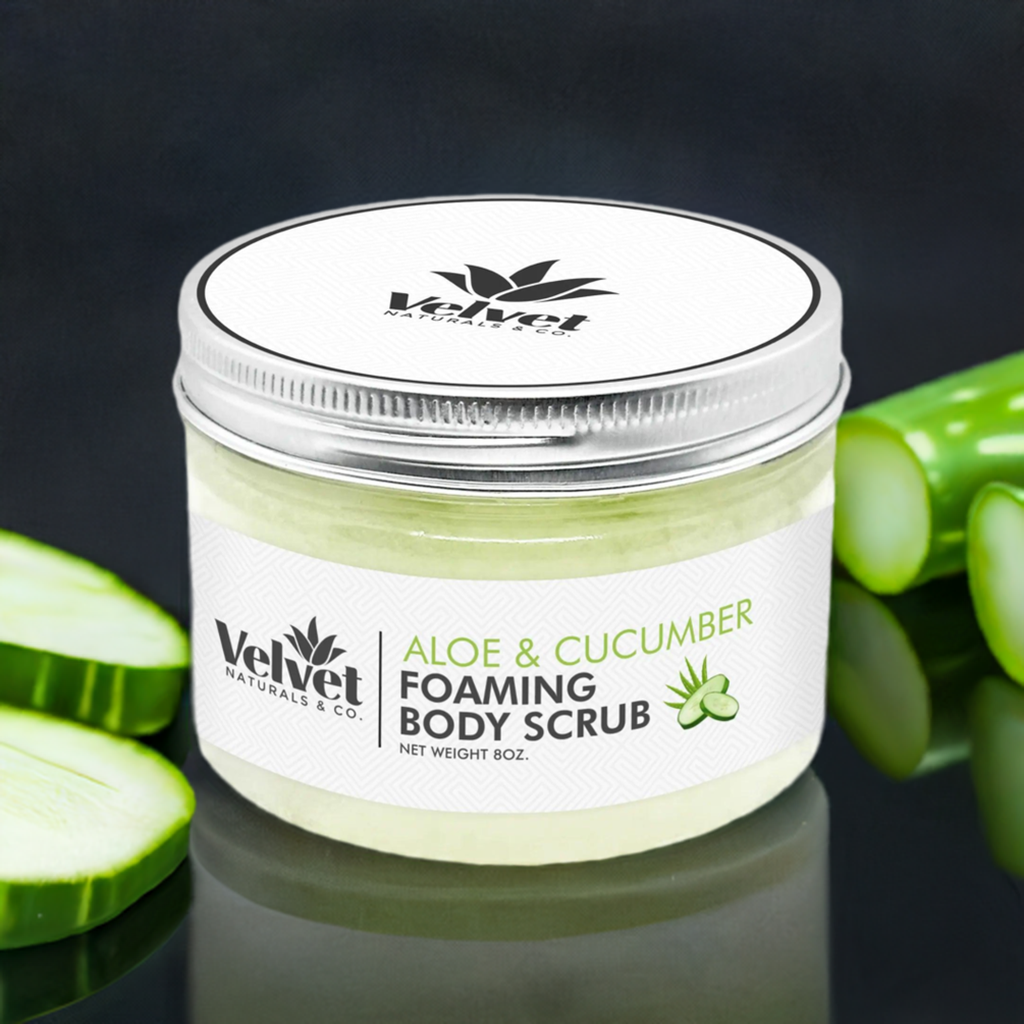 Aloe Vera & Cucumber • Scrub Corporal Foaming - Velvet Naturals & Co.