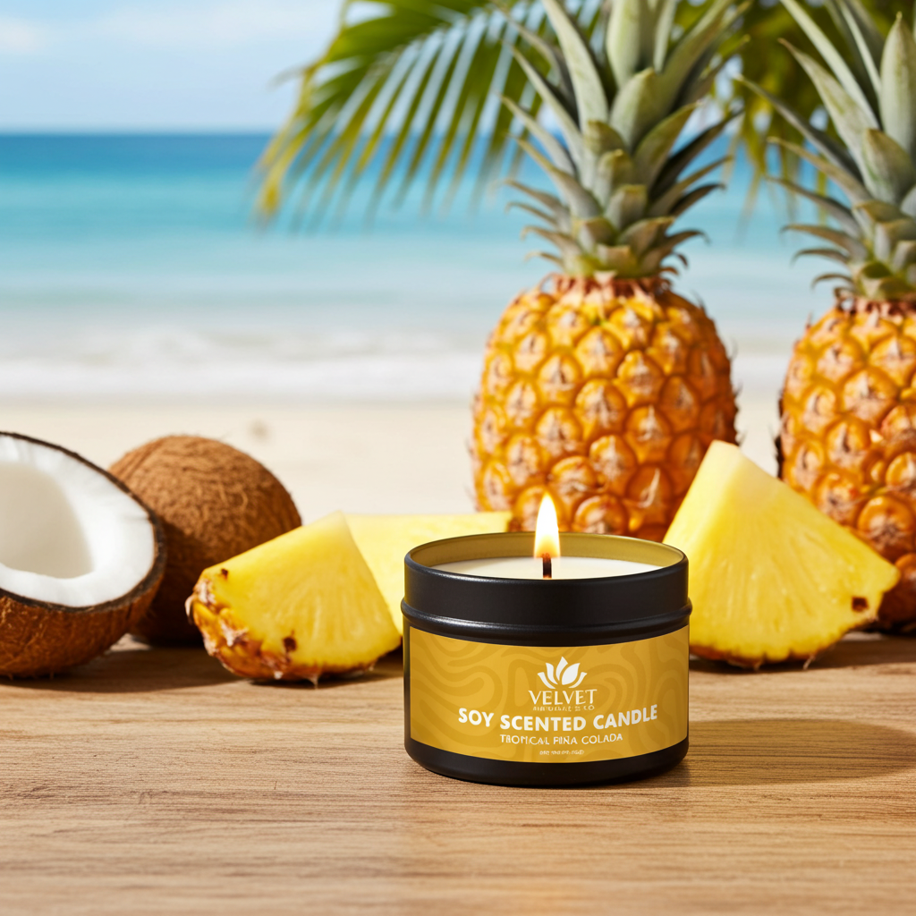 Tropical Piña Colada • Soy Wax Candle