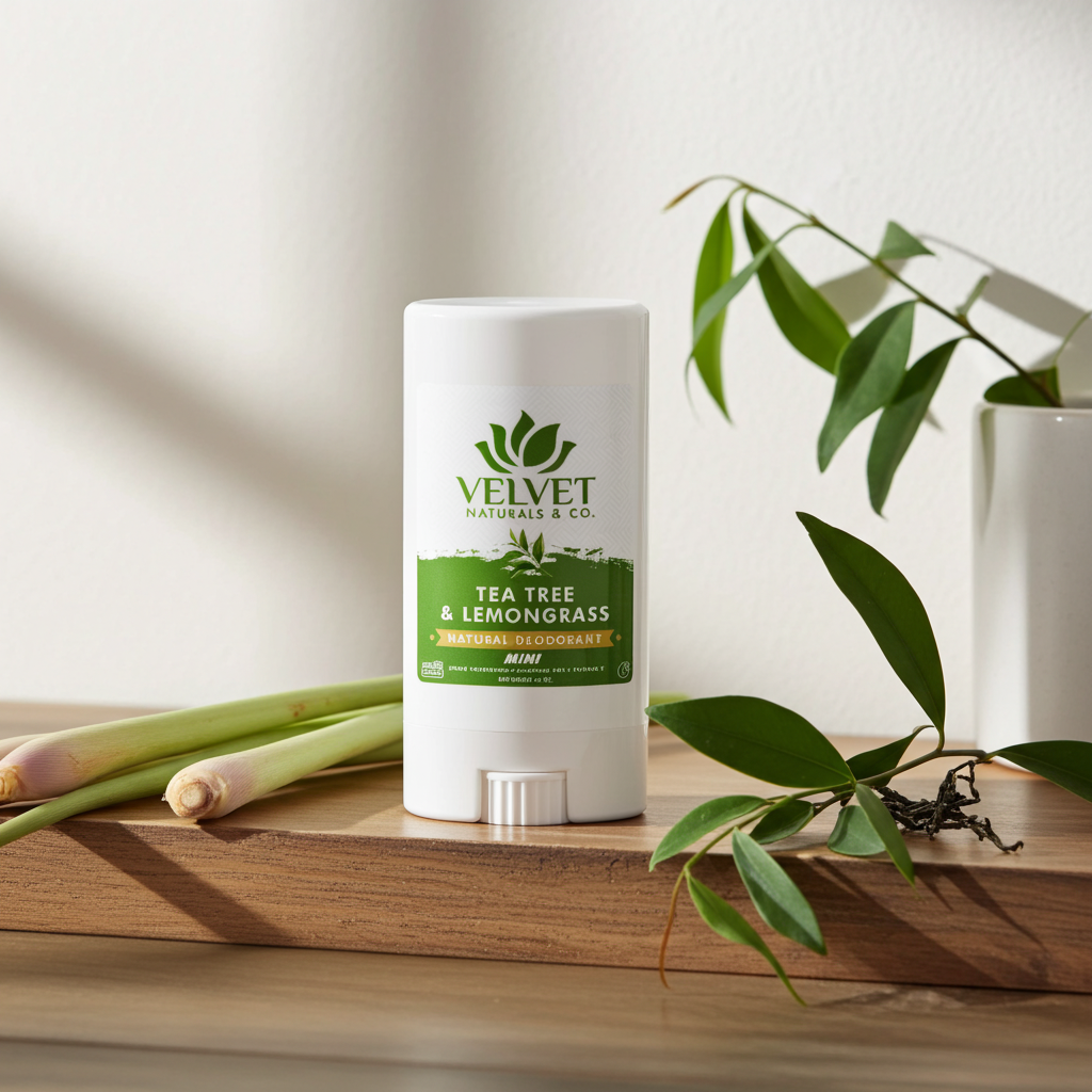 Mini Natural Deodorant .55oz • Tea Tree + Lemongrass